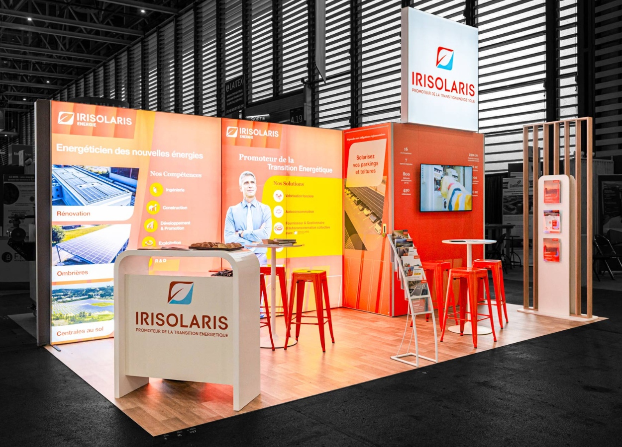 Stand modulaire Irisolaris au salon Pollutec 2025