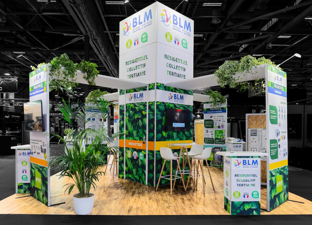 Stand modulaire BLM de 54 m² au salon RexelExpo 2025